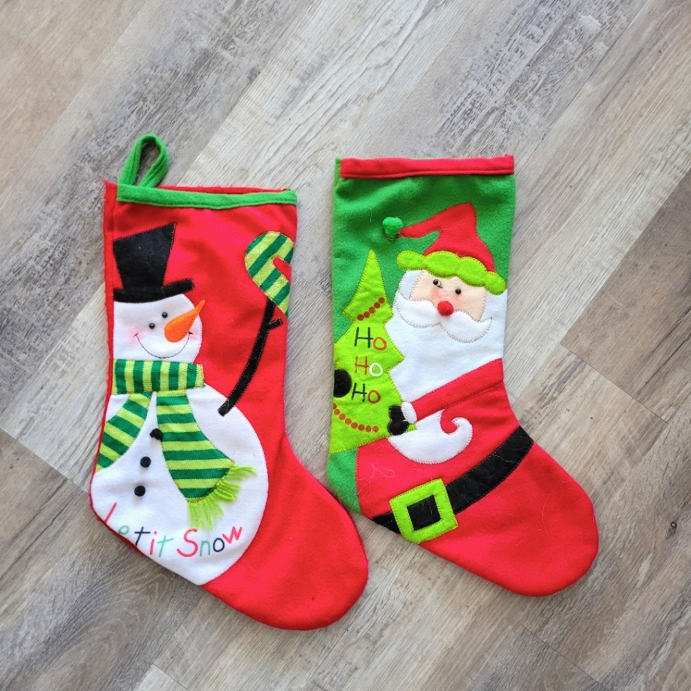 Christmas Stockings - Felt Seasonal Decor